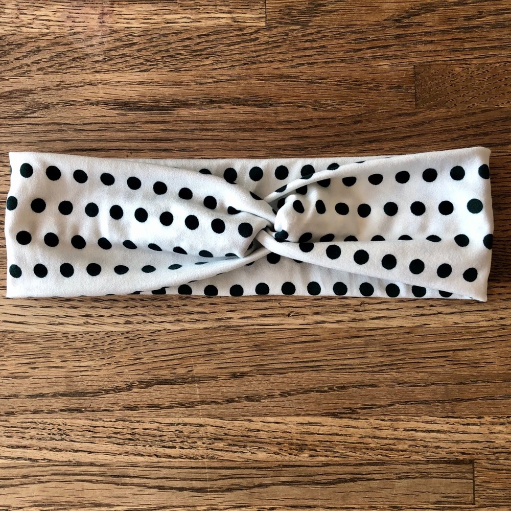 Green Polka Dot Christmas Headband Handmade NEW